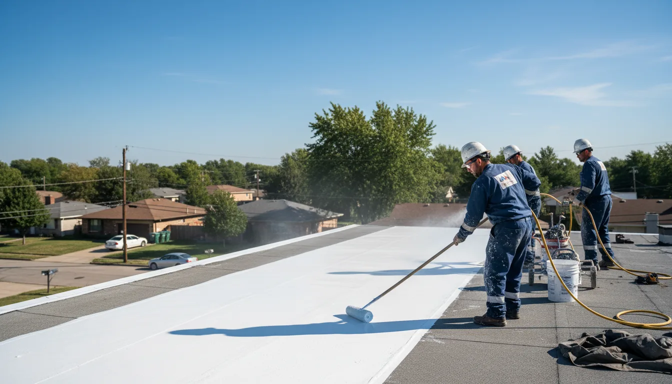 Commercial roof coating in Columbia, MS near me